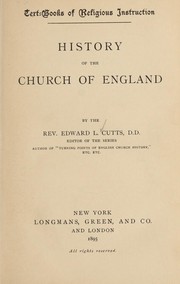 Cover of: History of the Church of England