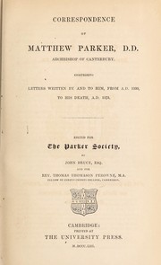 Cover of: Correspondence of Matthew Parker by Matthew Parker