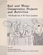 Cover of: Soil and water conservation projects and activities by United States. Soil Conservation Service.
