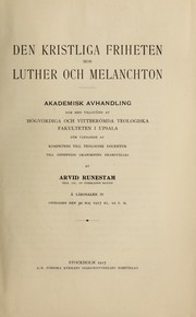 Cover of: Den kristliga friheten hos Luther och Melanchton