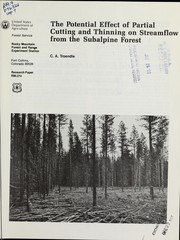 Cover of: The potential effect of partial cutting and thinning on streamflow from the subalpine forest