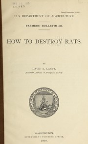 Cover of: How to destroy rats