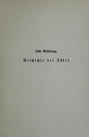 Cover of: Geschichte der abtei und beschreibung der Stiftskirche zu Gernrode by Otto von Heinemann