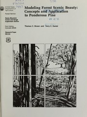 Cover of: Modeling forest scenic beauty: concepts and application to ponderosa pine