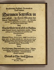 Cover of: Ein schön lustig Reissbuch, vor niemals in Truck kommen by Johann von Leubelfing