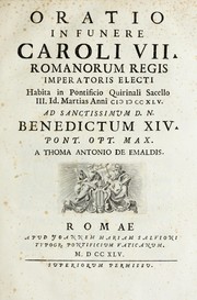 Oratio in funere Caroli VII. Romanorum regis imperatoris electi by Tommaso Antonio Emaldi
