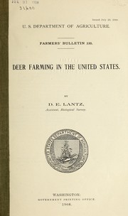 Cover of: Deer farming in the United States
