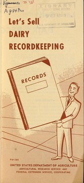 Cover of: Let's sell dairy recordkeeping