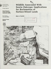 Cover of: Wildlife associated with scoria outcrops: implications for reclamation of surface-mined lands