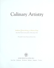 Cover of: Culinary Artistry by af Andrew Dornenburg og Karen Page
