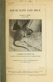 Cover of: House rats and mice