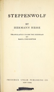 Cover of: Steppenwolf. by Hermann Hesse