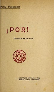 Cover of: !Por!: comedia en un acte