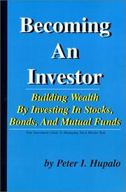 Cover of: Becoming an Investor by Peter I. Hupalo