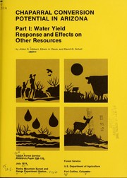 Cover of: Chaparral conversion potential in Arizona: Water yield response and effects on other resources