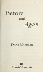 Cover of: Before and again
