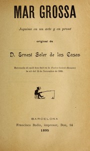 Cover of: Mar grossa by Ernest Soler de les Cases