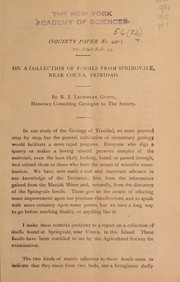 Cover of: Paper on a collection of fossils from Springvale, near Couva, Trinidad