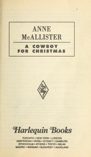 Cover of: A Cowboy For Christmas by Anne McAllister