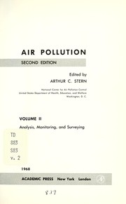 Cover of: Air pollution by Arthur C. Stern