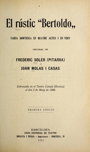 Cover of: El rustic "Bertoldo" by Frederic Soler i Hubert