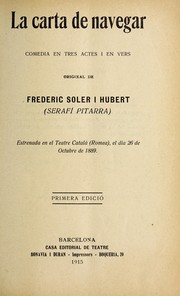 Cover of: La carta de navegar by Frederic Soler i Hubert