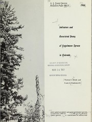 Cover of: Indicators and associated decay of Engelmann spruce in Colorado by Thomas E. Hinds