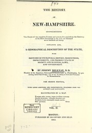 Cover of: The history of New-Hampshire by Jeremy Belknap