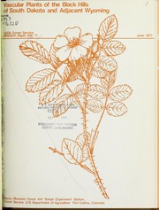 Cover of: Vascular plants of the Black Hills of South Dakota and adjacent Wyoming