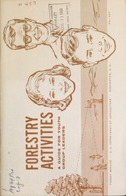 Cover of: Forestry activities: a guide for youth group leaders