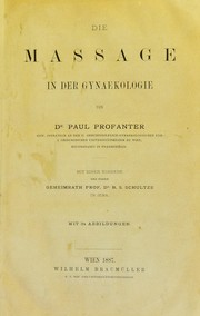 Cover of: Die Massage in der Gynaekologie