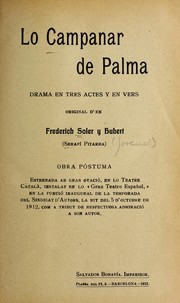 Cover of: Lo campanar de Palma by Frederic Soler i Hubert
