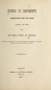 Cover of: Escenas de campamento by Pedro Niceto de Sobrado, Pedro Niceto de Sobrado