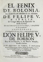 Cover of: El fenix de Bolonia by Gregorio de Parga y Bassadre