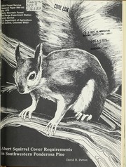 Cover of: Abert squirrel cover requirements in southwestern ponderosa pine