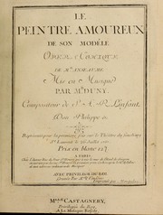 Cover of: Le peintre amoureux de son modéle: opera comique de Mr Anseaume