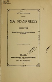 Nos grand'mères by Napoléon Bourassa