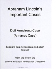 Abraham Lincoln's important cases by Lincoln Financial Foundation Collection