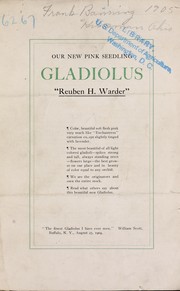 Cover of: Our new pink seedling gladiolus: "Reuben H. Warder"