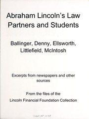 Abraham Lincoln's law partners and students by Lincoln Financial Foundation Collection