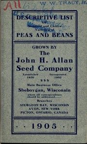 Cover of: Decriptive list of peas and beans: standard and choice varieties