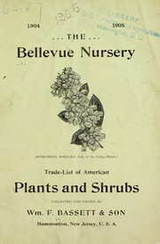 Cover of: Trade list of American plants and shrubs by Wm. F. Bassett & Son