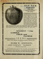 Cover of: Catalogue of garden, field and flower seeds: also tree seeds, fertilizers, roots, plants, etc