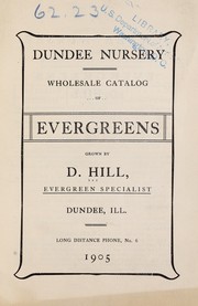 Cover of: Wholesale catalog of evergreens