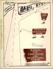 Manual for signing of campgrounds and recreational areas by Montana. State Highway Commission