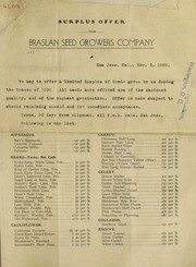 Cover of: Surplus offer
