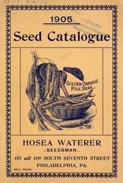 Cover of: Seed catalogue by Hosea Waterer (Firm)