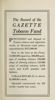 Tobacco for soldiers