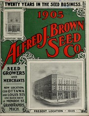 Cover of: 1905 Alfred J. Brown Seed Co. [seed catalog]