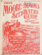 Cover of: Moore and Simon's seed buyers guide and wholesale price list by Moore & Simon (Philadelphia, Pa.)